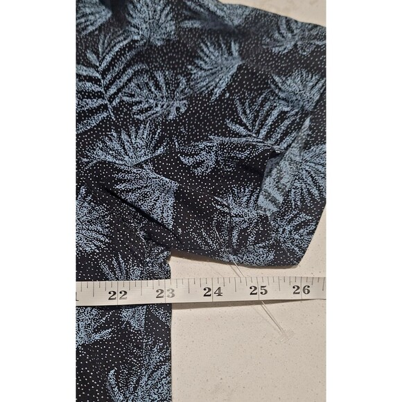 Nat Nast Luxury Originals Blue Palms Black Hawaiian Tropical L Silk Blend NWOT - Picture 3 of 12